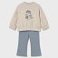 Chándal pantalón campana y sudadera bebé 